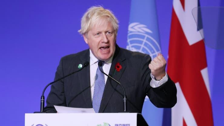 Britain’s Prime Minister Boris Johnson delivers a speech during the opening ceremony of the UN Climate Change Conference (COP26) in Glasgow, Scotland, Britain, November 1, 2021