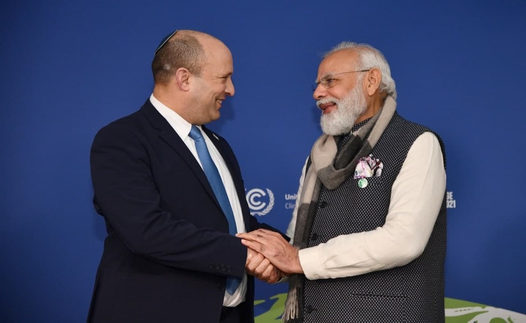 נפתלי בנט נפגש עם ראש ממשלת הודו במסגרת ועידת האקלים של האו"ם