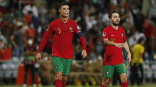 ברנרדו סילבה וכריסטיאנו רונאלדו במדי פורטוגל