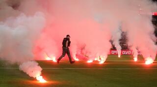 האבוקות על כר הדשא