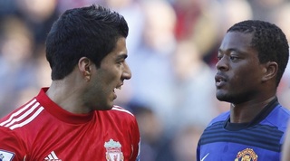 פטריס אברה ולואיס סוארס מתעמתים