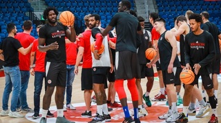 שחקני הפועל ירושלים באימון