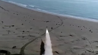 שיגור טיל שיוט במסגרת תרגיל צבאי של איראן באזור מפרץ עומאן
