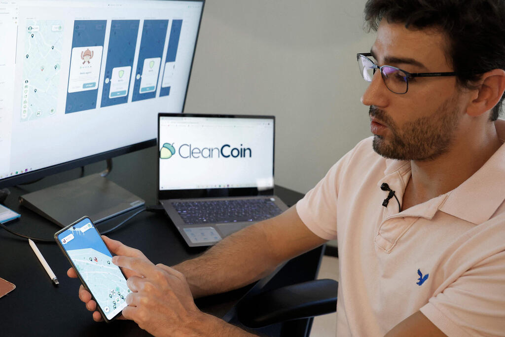 Adam Ran, 35-year-old Israeli co-founder and CEO of the "Clean Coin" tech startup