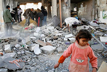 The home of Dr. Izzeldin Abuelaish after it was shelled in 2009, killing three of his daughters 