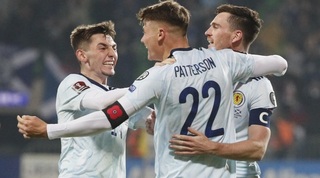 שחקני סקוטלנד חוגגים