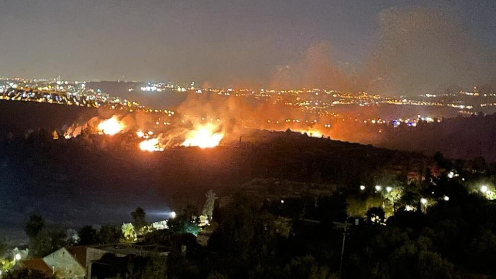 שריפת חורש בהר אדר