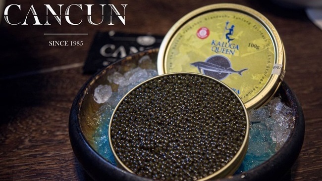 Черная икра Kaluga Queen в магазинах Cancun Черная икра Kaluga Queen в магазинах Cancun