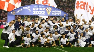 הקרואטים חוגגים העפלה לקטאר