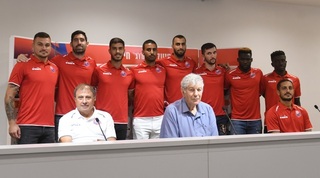 יואב כץ ושחקני הפועל חיפה