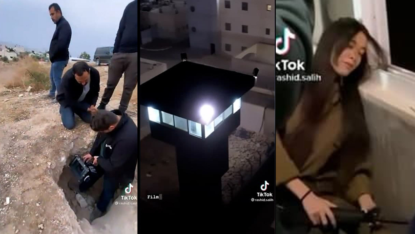 צילומי סדרת טלוויזיה פלסטינית על בריחת האסירים מכלא גלבוע