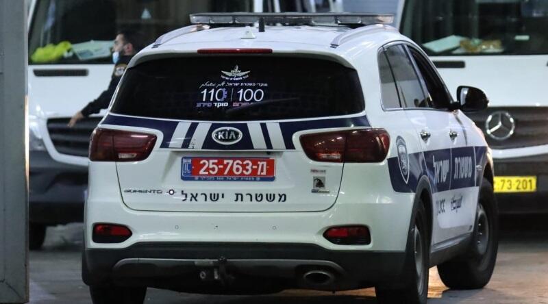 An Israel Police patrol car 