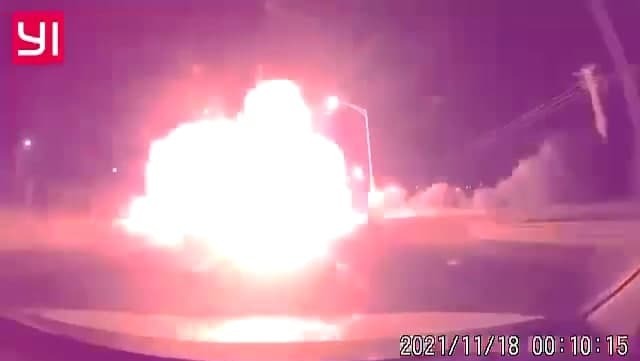תיעוד דרמטי: פיצוץ האופנוע בכביש 431