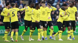 שחקני צ'לסי חוגגים