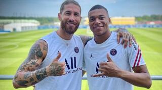 קיליאן אמבפה וסרחיו ראמוס