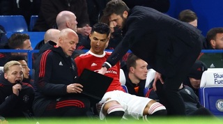 מייקל קאריק מתדרך את כריסטיאנו רונאלדו