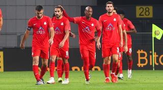 שחקני מ.ס אשדוד חוגגים