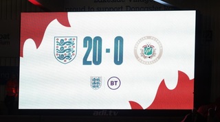 לוח התוצאות בסיום המשחק