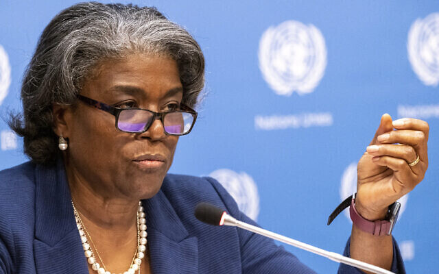 US Ambassador to the United Nations Linda Thomas-Greenfield 