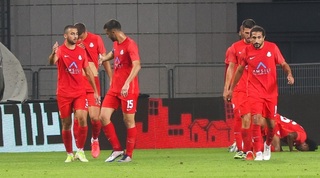 שחקני מ.ס אשדוד חוגגים