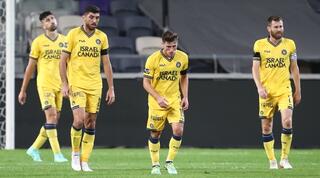 שחקני מכבי ת"א מאוכזבים