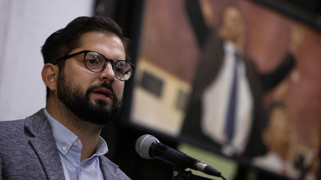 Gabriel Boric (Photo: AFP) גבריאל בוריק בסנטיאגו