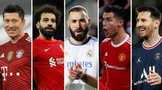 מסי, רונאלדו, בנזמה, סלאח ולבנדובסקי