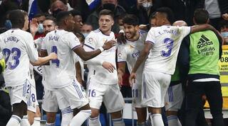 שחקני ריאל מדריד חוגגים