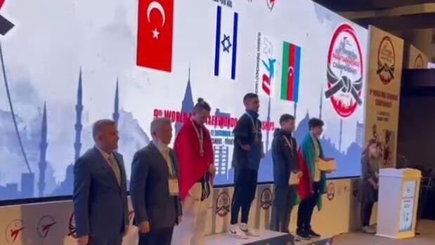 Assaf Yasur at the World Para Taekwondo Championships in Istanbul, Turkey, December 11, 2021