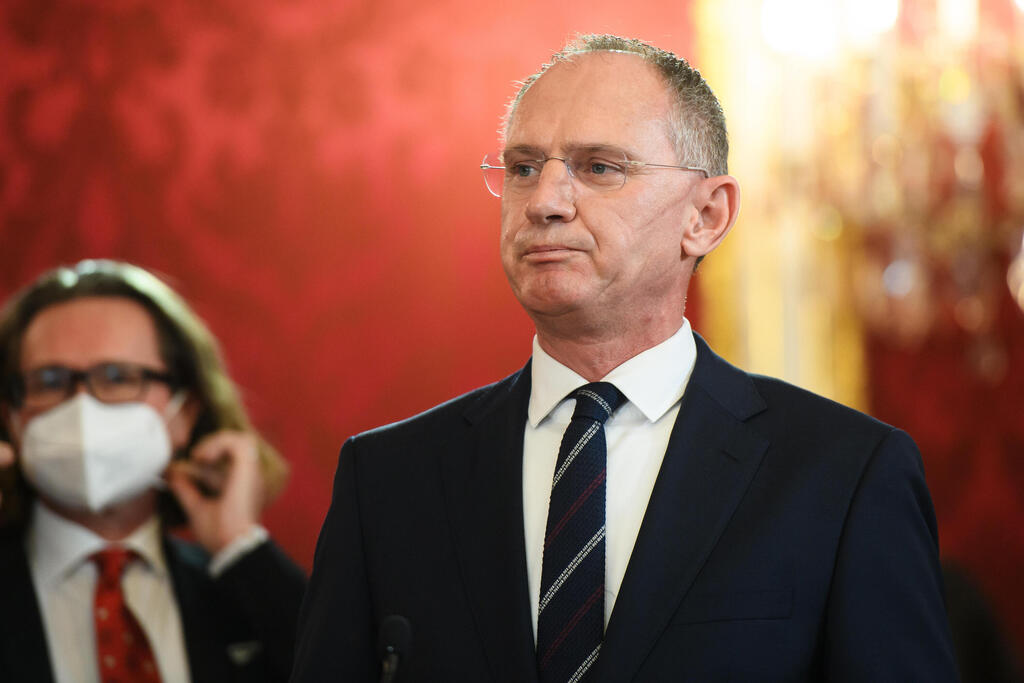 New Austrian Interior Minister Gerhard Karner during his swearing-in ceremony at the Presidential Office in Vienna, Austria, December 6, 2021