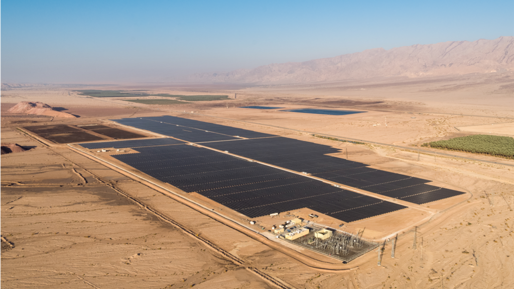 שדה סולארי של חברת EDF Renewables Israel בתמנע
