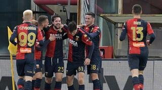 שחקני גנואה חוגגים