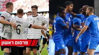 שחקני נבחרת ישראל וגרמניה