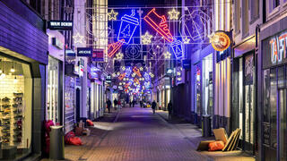 הולנד אמסטרדם בזמן ה סגר החלקי 10 בדצמבר