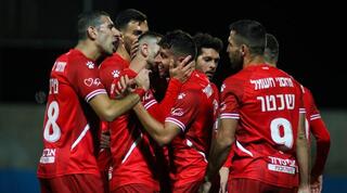 שחקני הפועל באר שבע חוגגים