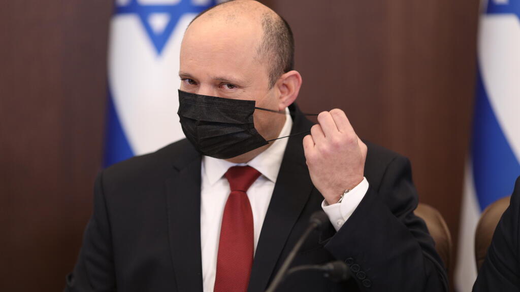 Bennett at the cabinet meeting on Sunday (Photo: Emil Selman) ישיבת ממשלה