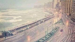 מצרים סופה מזג אוויר סוער ברד אלכסנדריה אלכסנדרייה