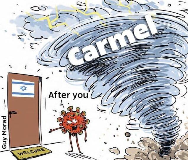Omicron variant lets the "Carmel storm" enter Israel first