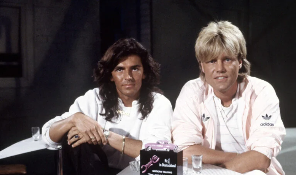 Anders, left, and Dieter Bohlen as Modern Talking