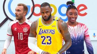 סימון ביילס, לברון ג'יימס וכריסטיאן אריקסן