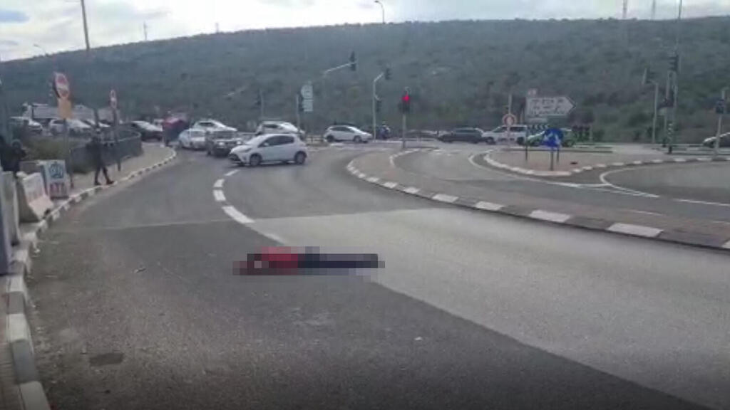 זירת האירוע בצומת גיתי אבישר