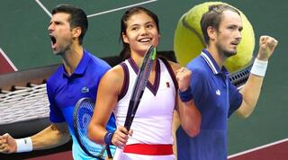 דניל מדבדב, אמה רדוקאנו ונובאק ג'וקוביץ'