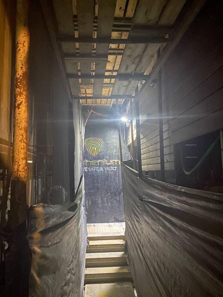 מיקום חדר הכספות לאחר השוד ברחוב אחד העם בתל אביב