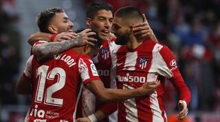 שחקני אתלטיקו מדריד חוגגים