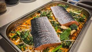 סלמון בתנור