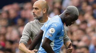 בנג'מין מנדי ופפ גווארדיולה