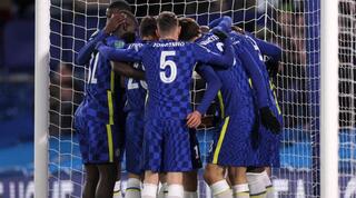 שחקני צ'לסי חוגגים