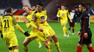 ארלינג הולאנד ושחקני דורמוטמונד בטירוף