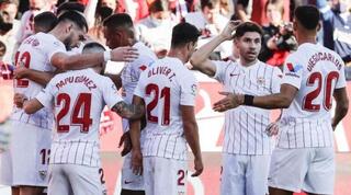 שחקני סביליה חוגגים