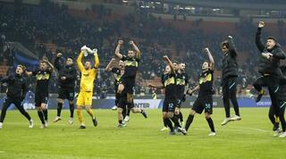 שחקני אינטר חוגגים